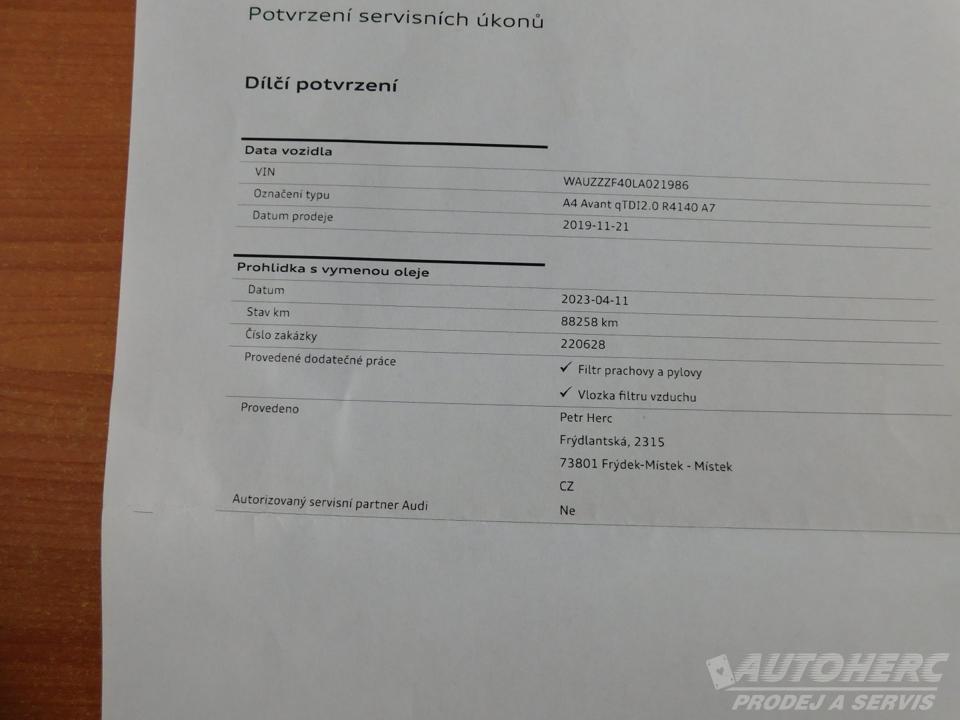 Audi A4 Avant 40TDi/Q/SLine Matrix TOP