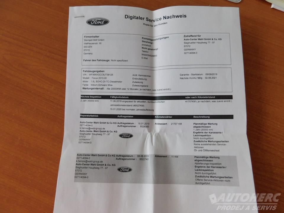 Ford Focus KOMBI 1.5 TDCi